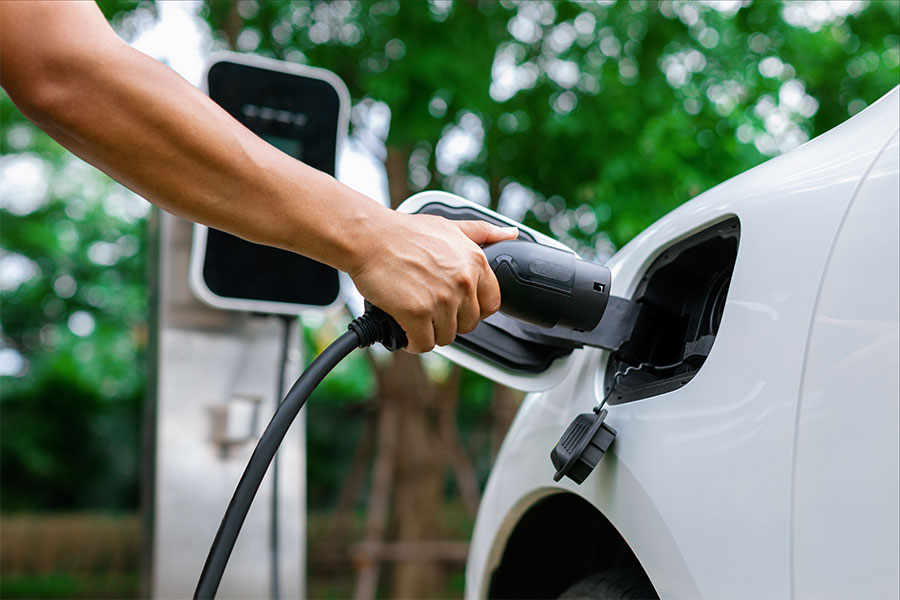 EV charging after EV charger installation