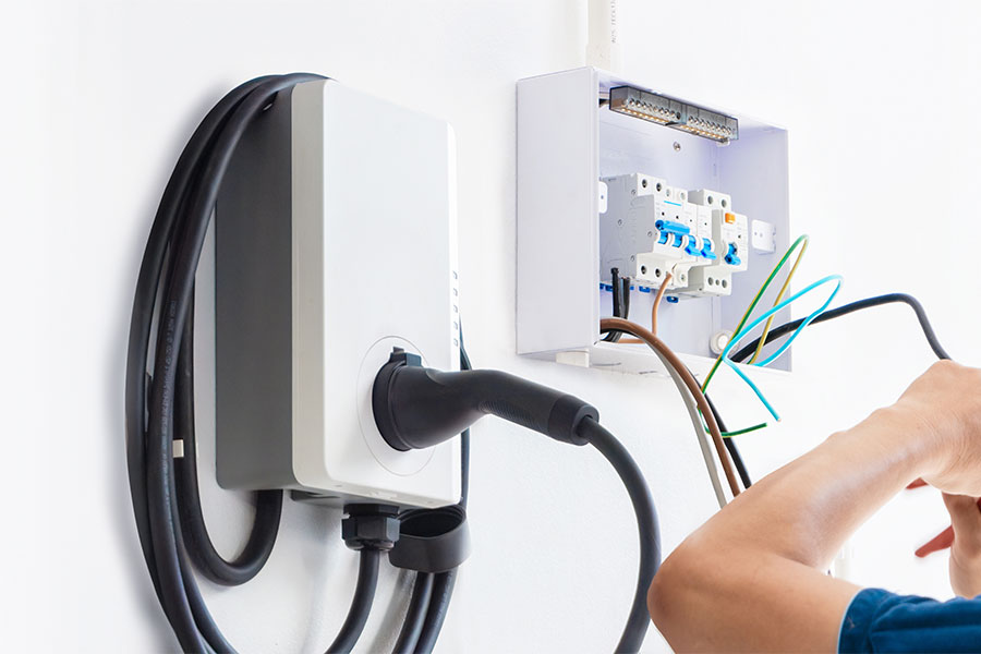 Ongoing EV charger installation