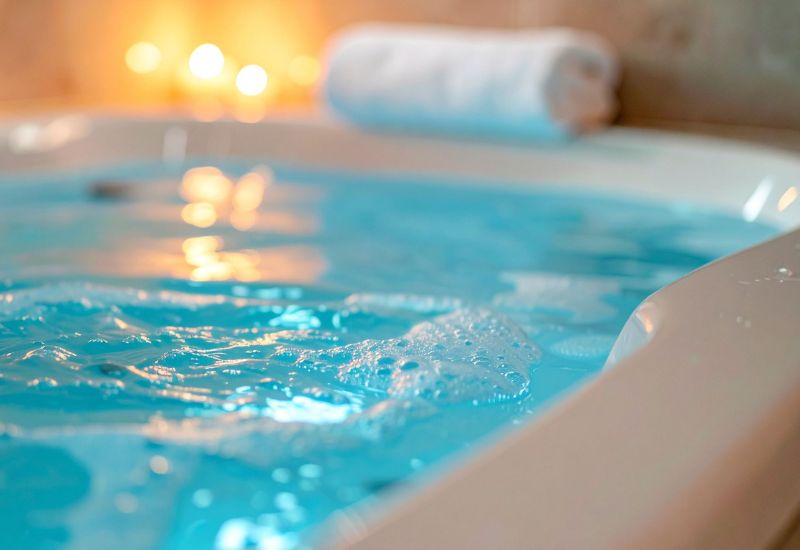 Completed hot tub wiring and electrical installation