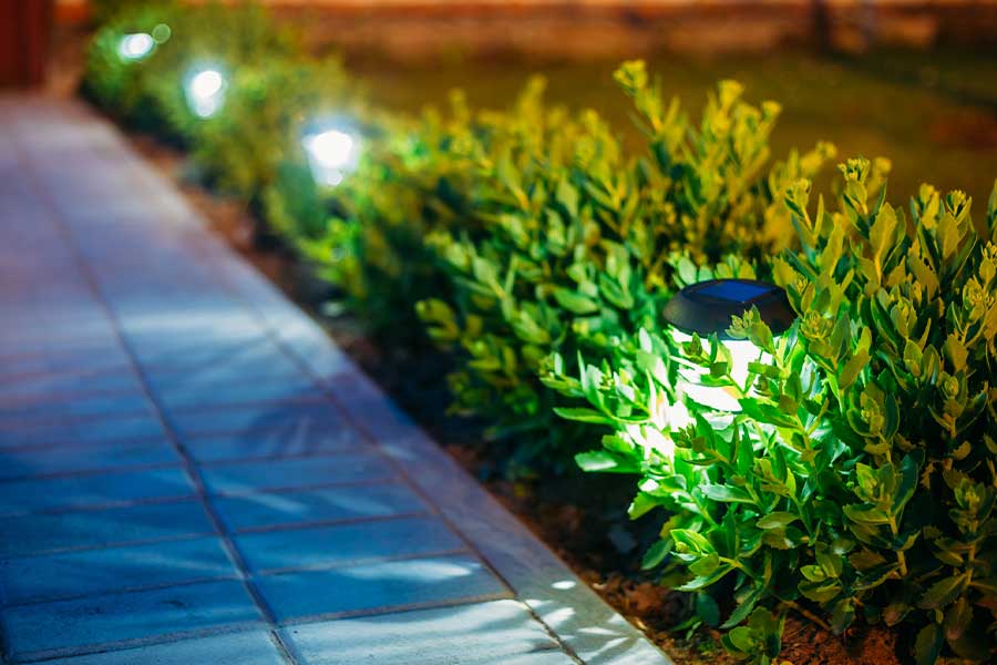Outdoor lighting installation service