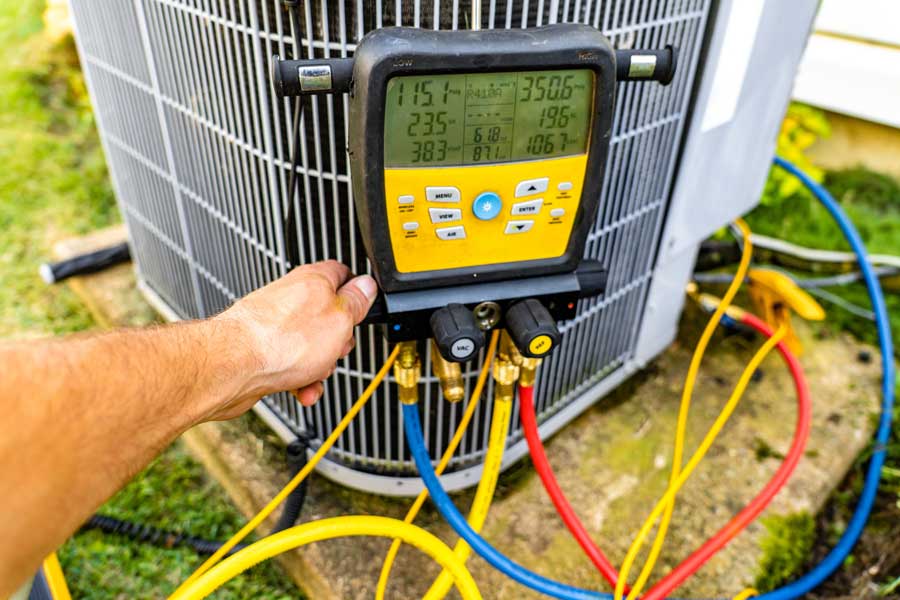 AC repair in progress