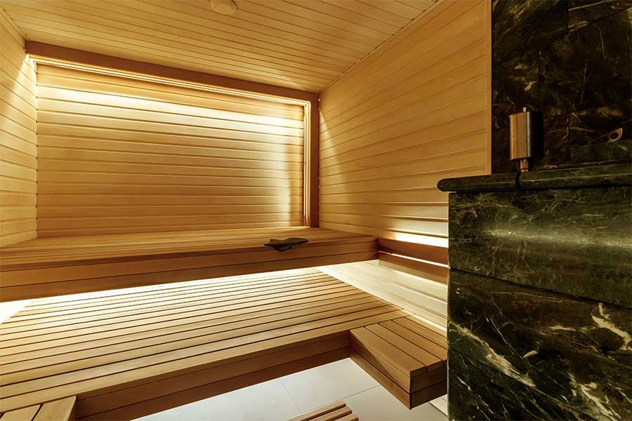 Sauna wiring and electrical installation completed