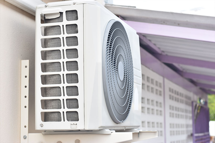 Completed ductless mini split installation