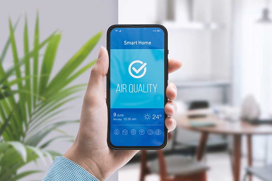 Whole home air purifier system installation complete